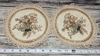 Lot of 2 Vintage Doilies