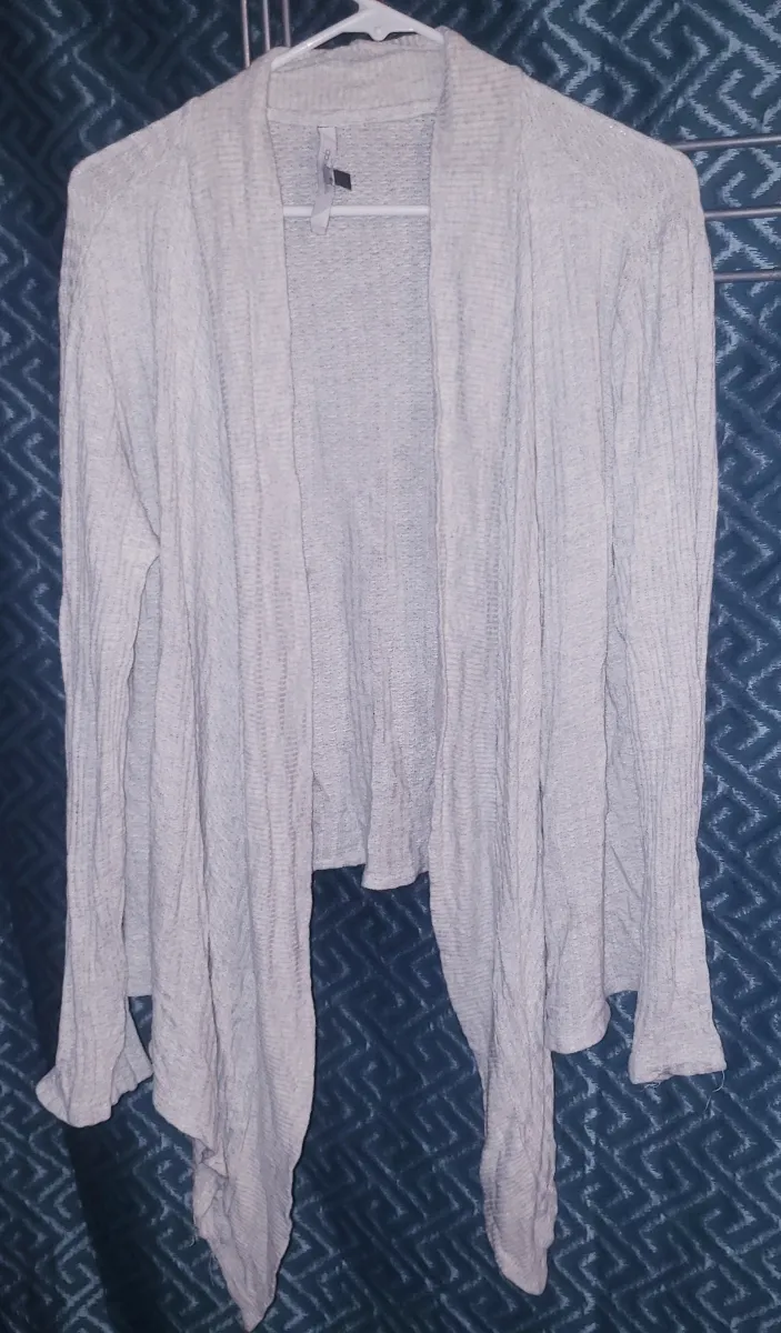 Daisy Fuentes Open Front Draped Cardigan