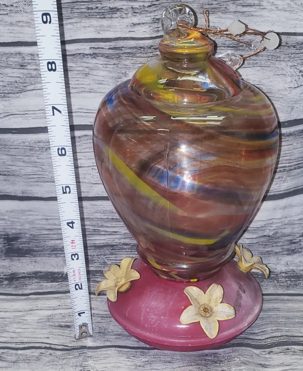 Glass Top Hummingbird Feeder #JC