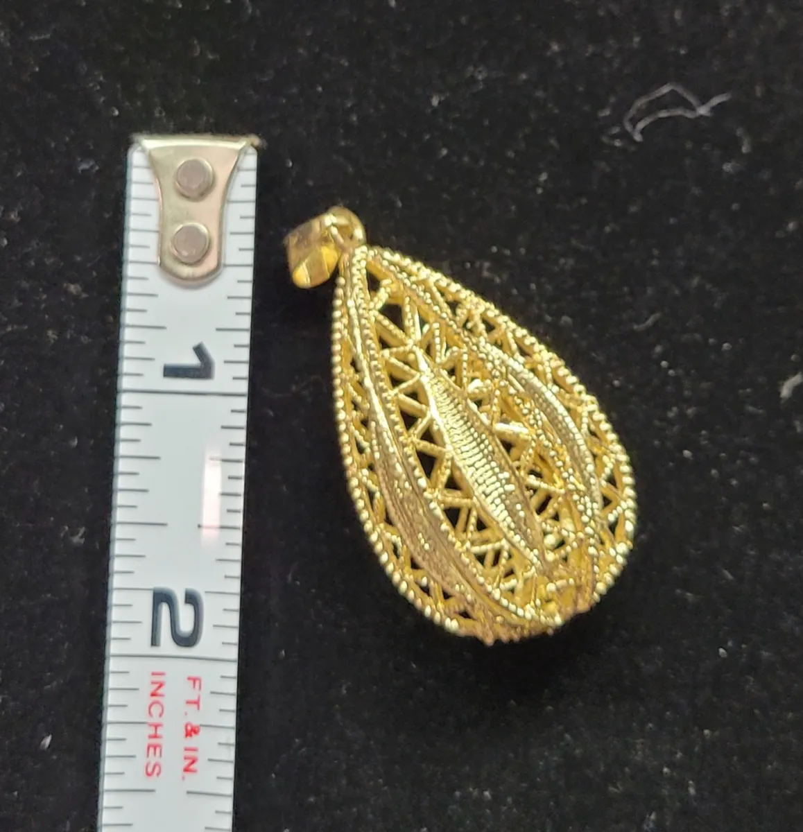 Gold Tone Pendant