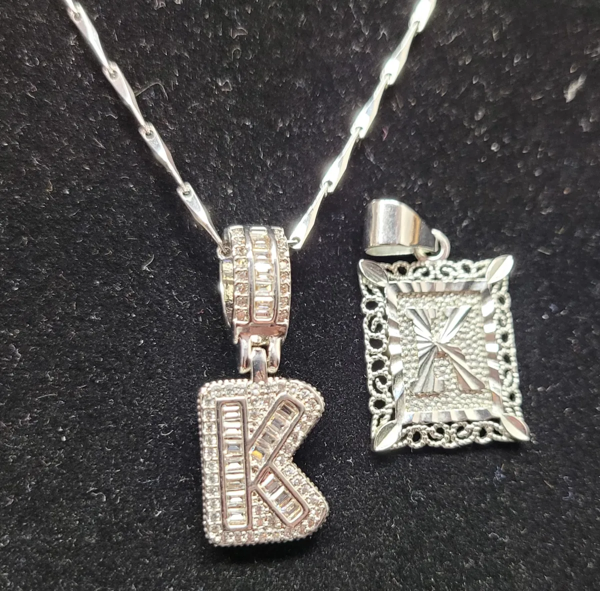Necklace with 2 Pendants