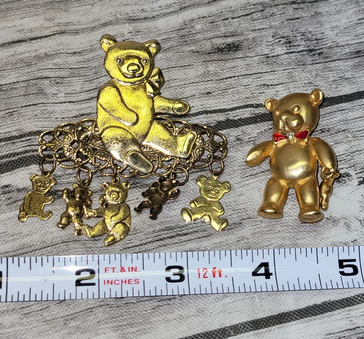 Lot of Bear Brooches #JC