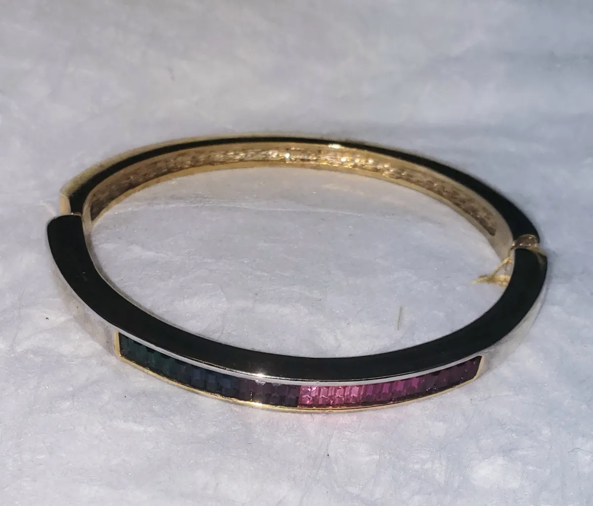 Vintage Goldtone Hinged Bracelet