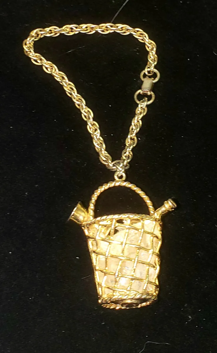 Vintage Basket Charm Bracelet