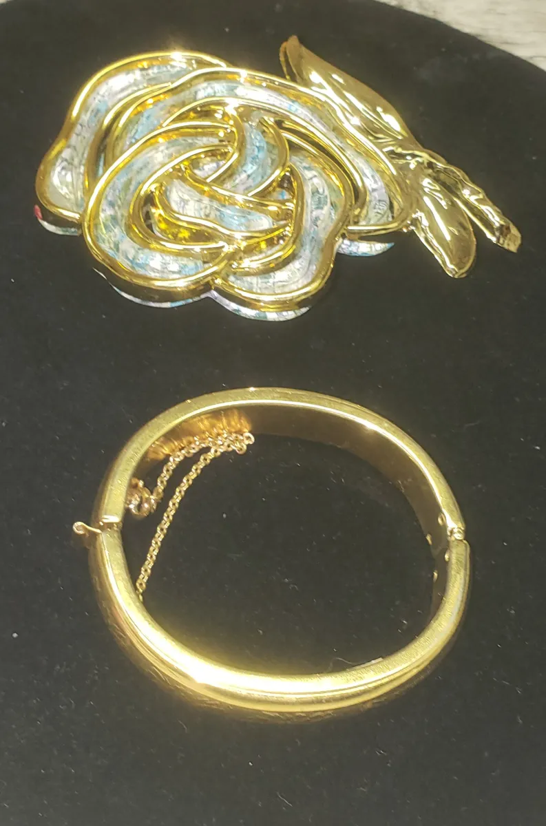 Vintage Bracelet and Hair Barrett