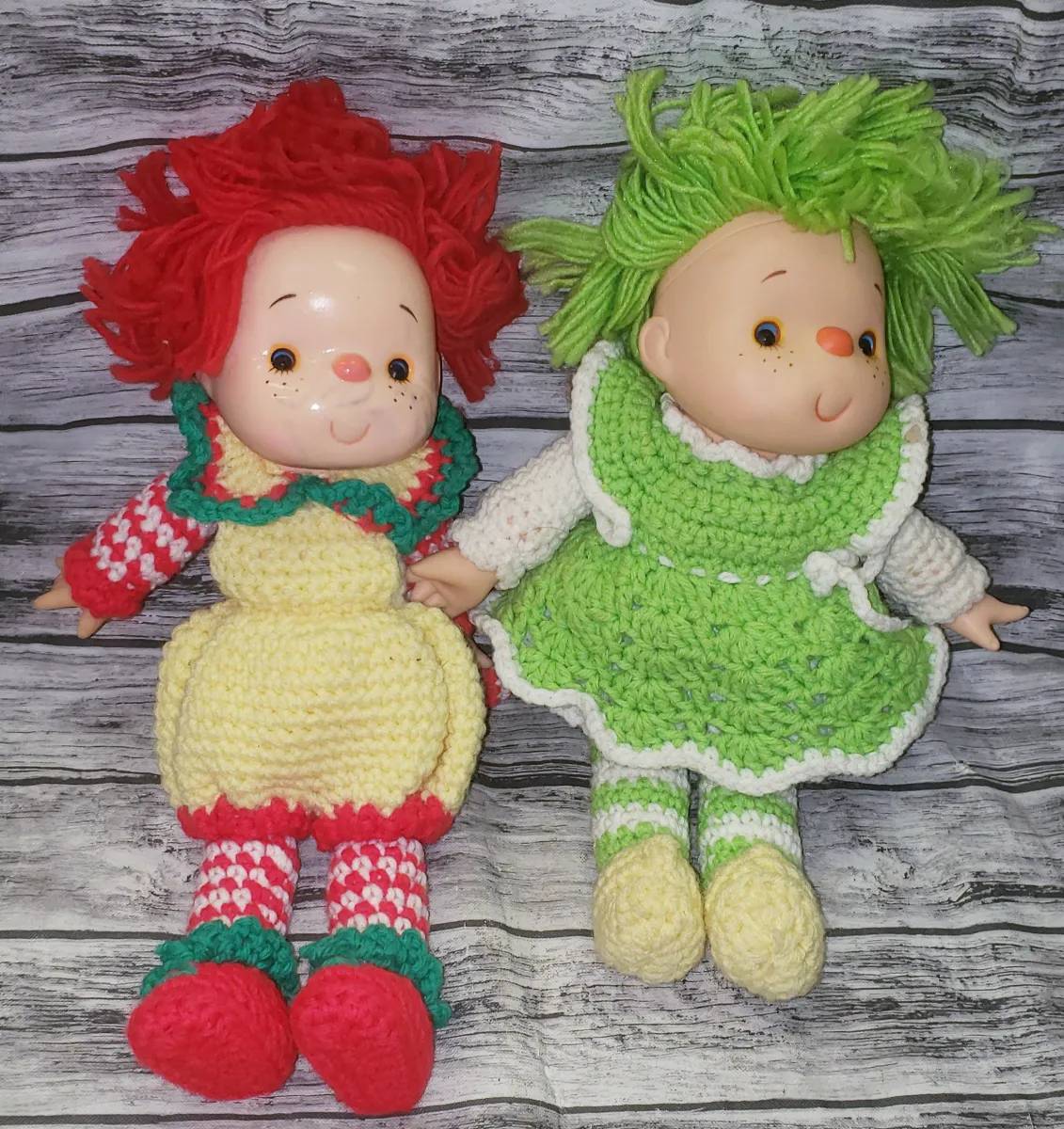 Lot 2 Of Vintage Handmade Strawberry Shortcake Dolls