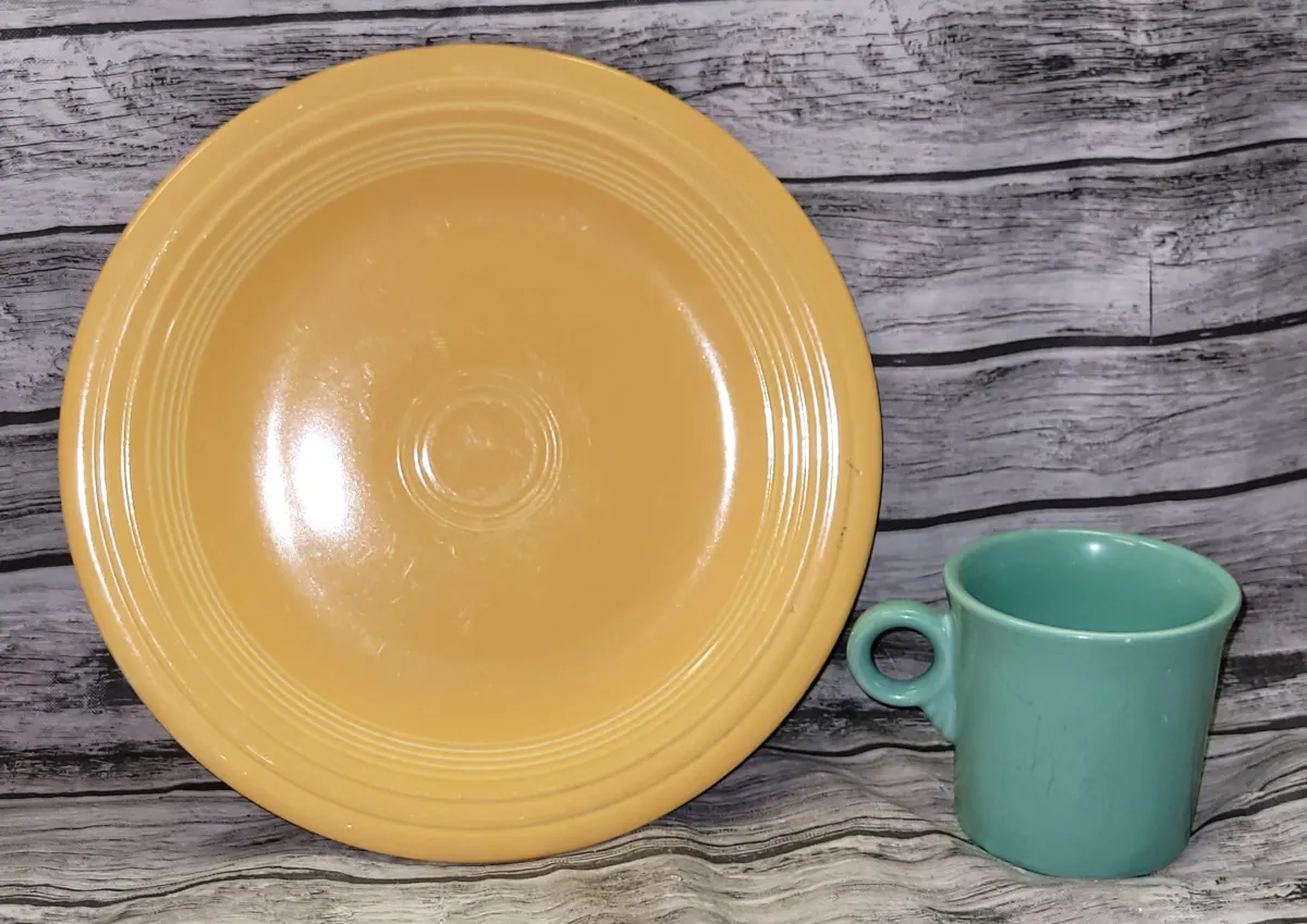 Lot of 2 Fiesta Dishes, Mug and Dinner Plate
