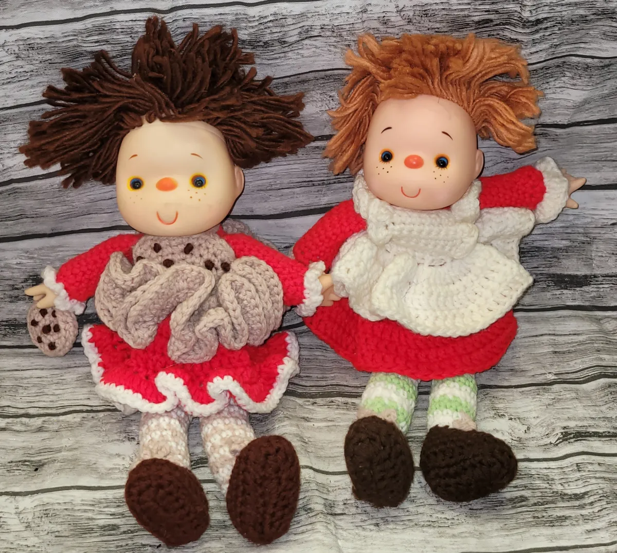 Vintage Strawberry Shortcake Handmade Crochet Dolls