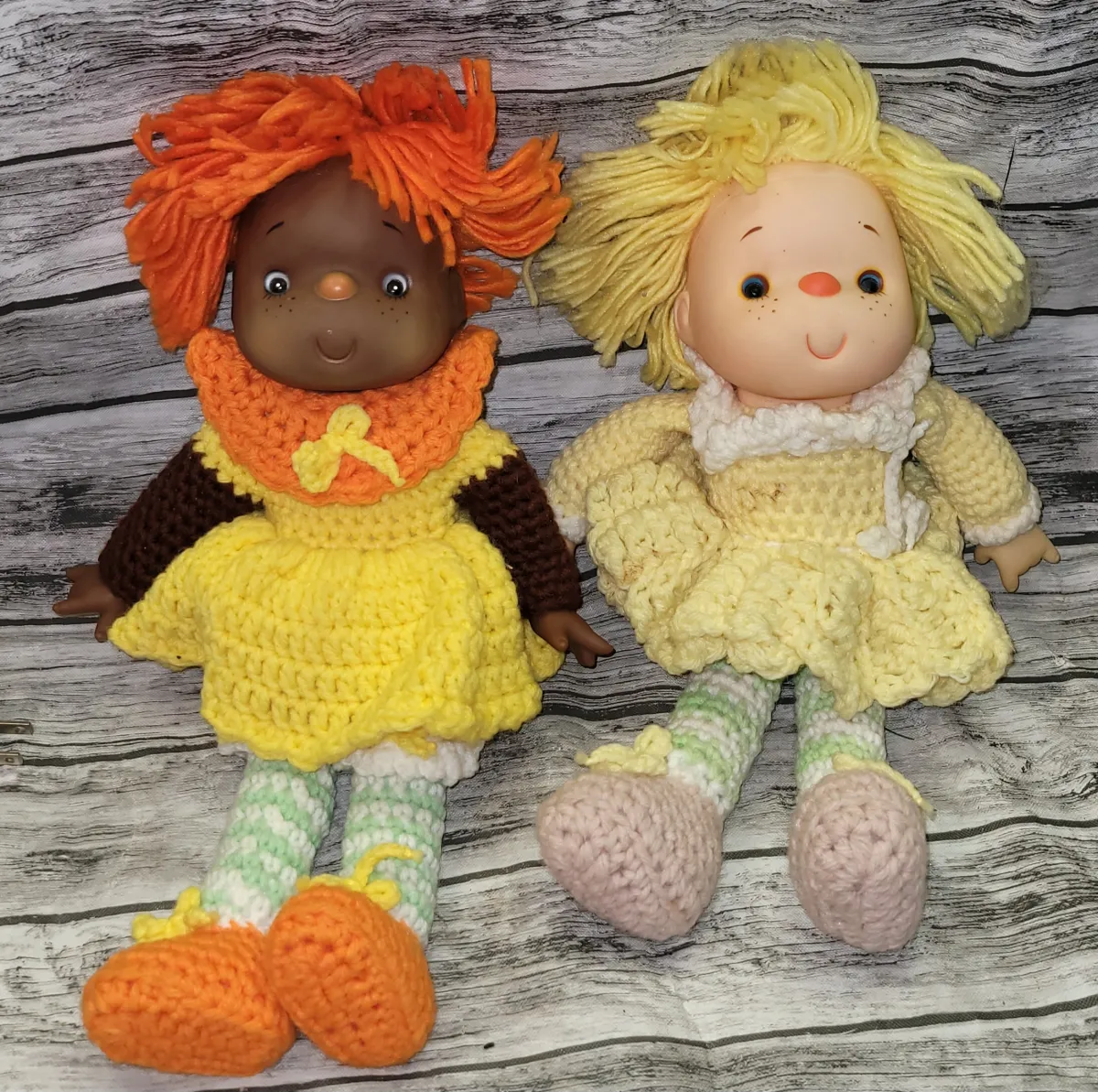 Vintage Strawberry Shortcake Handmade Crochet Dolls