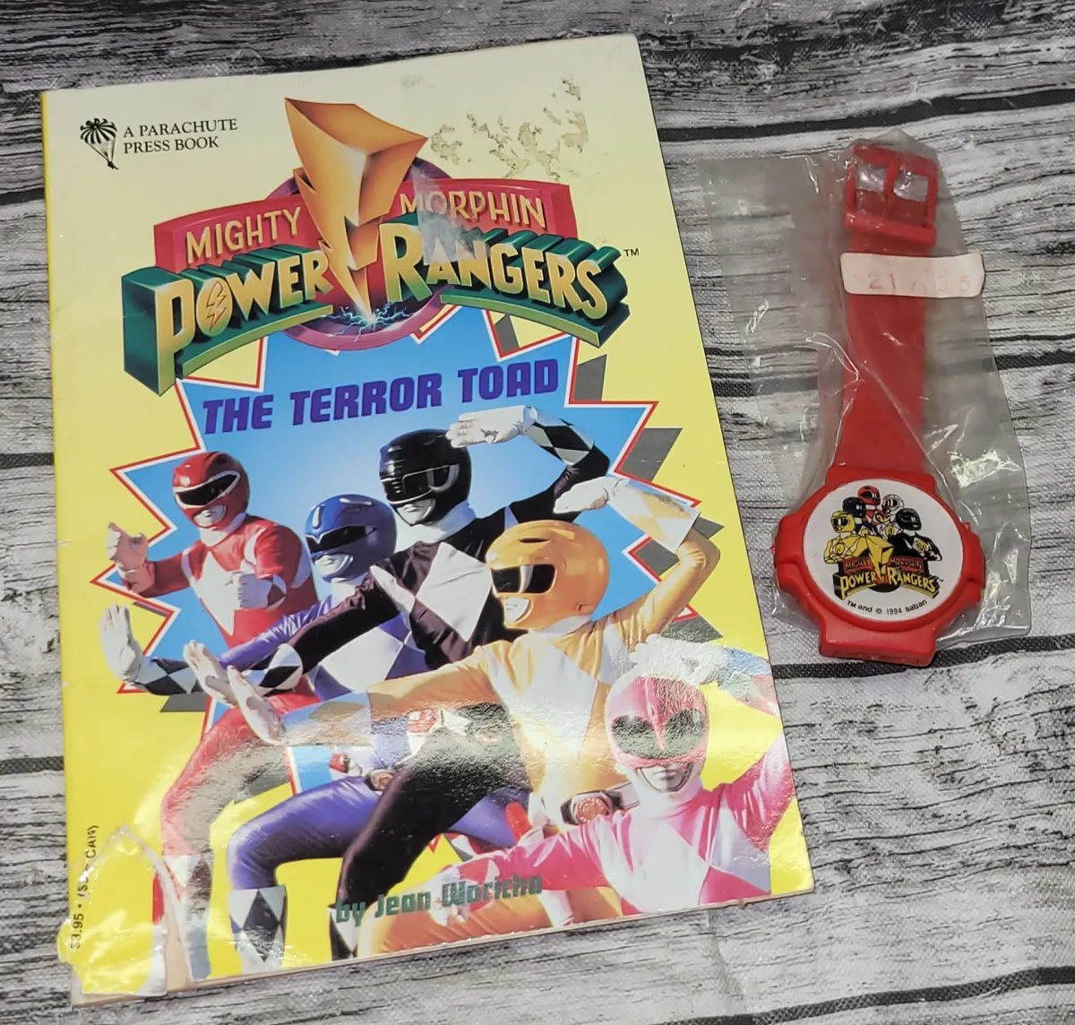 Vintage Power Rangers Book and Watch #R