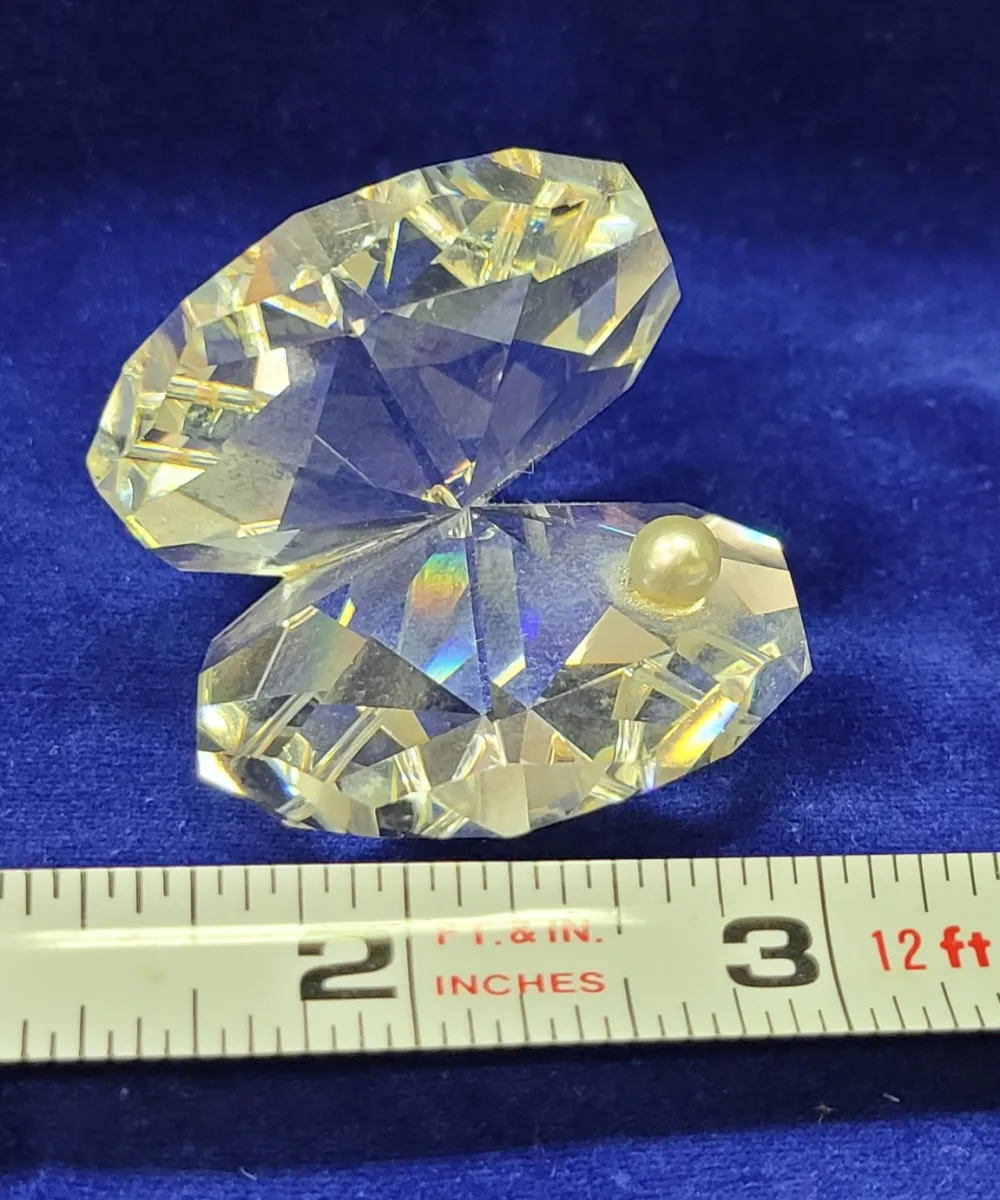 Vintage Swarovski Clam Shell, Unmarked