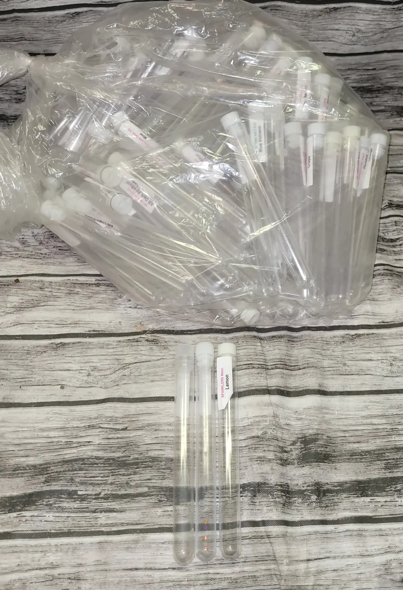 Large Lot of Plastic Test Tubes, Great for crafts