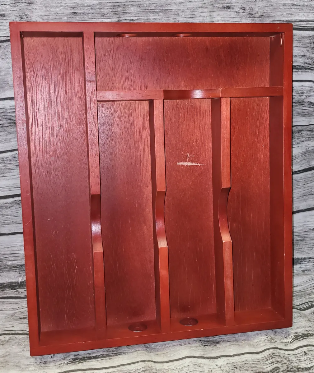 Wood Silverware Organizer