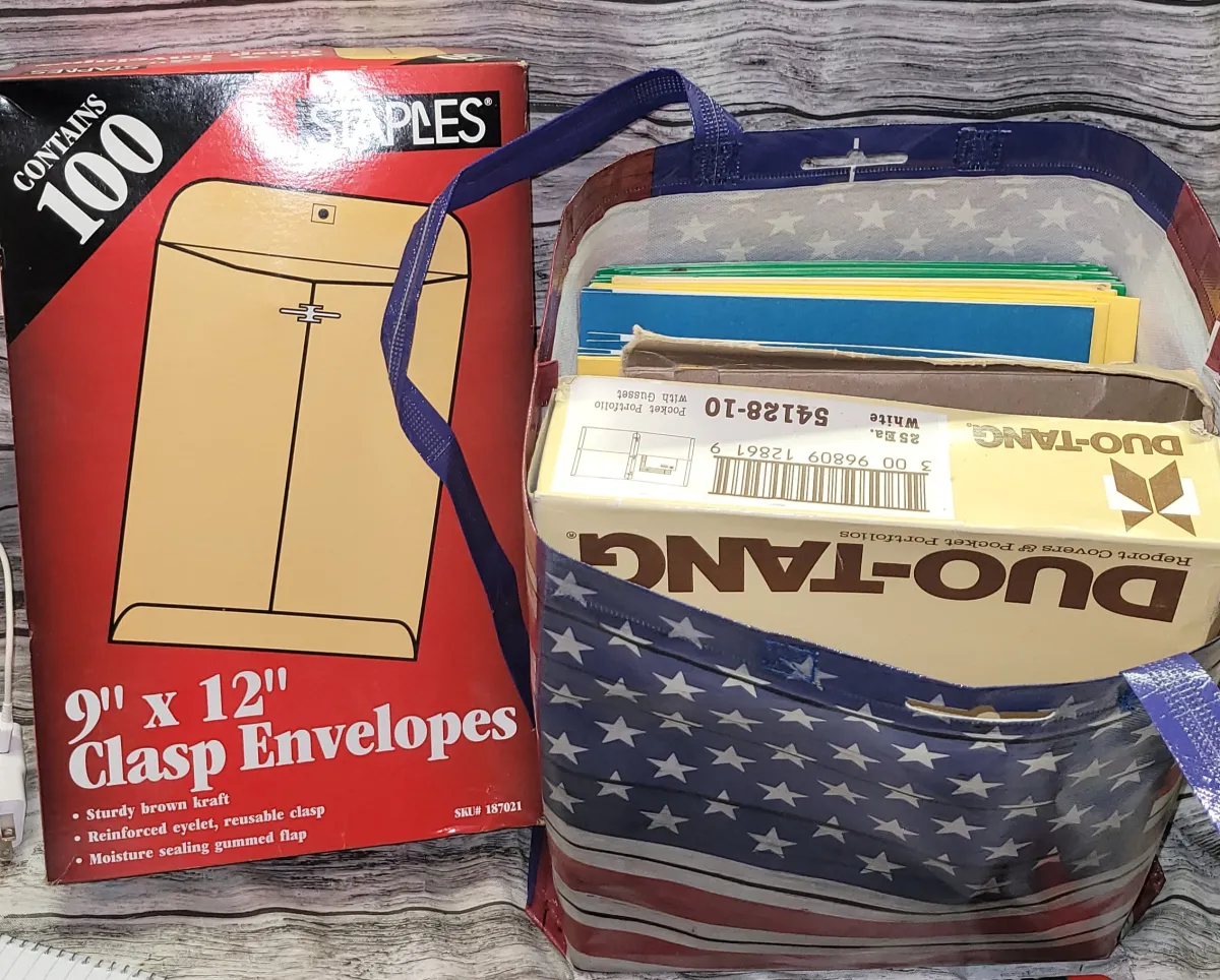 Lot of Office Folders and Envelopes