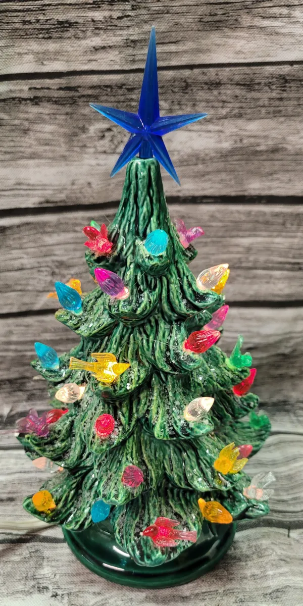 Ceramic Christmas Tree Light, Works