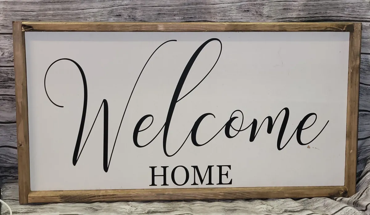 Large Welcome Home Wood Decor