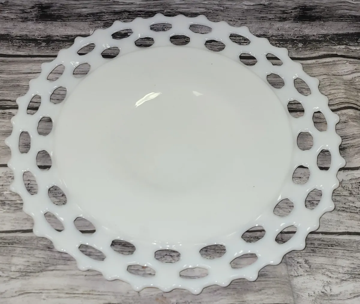 Vintage Milk Glass Platter