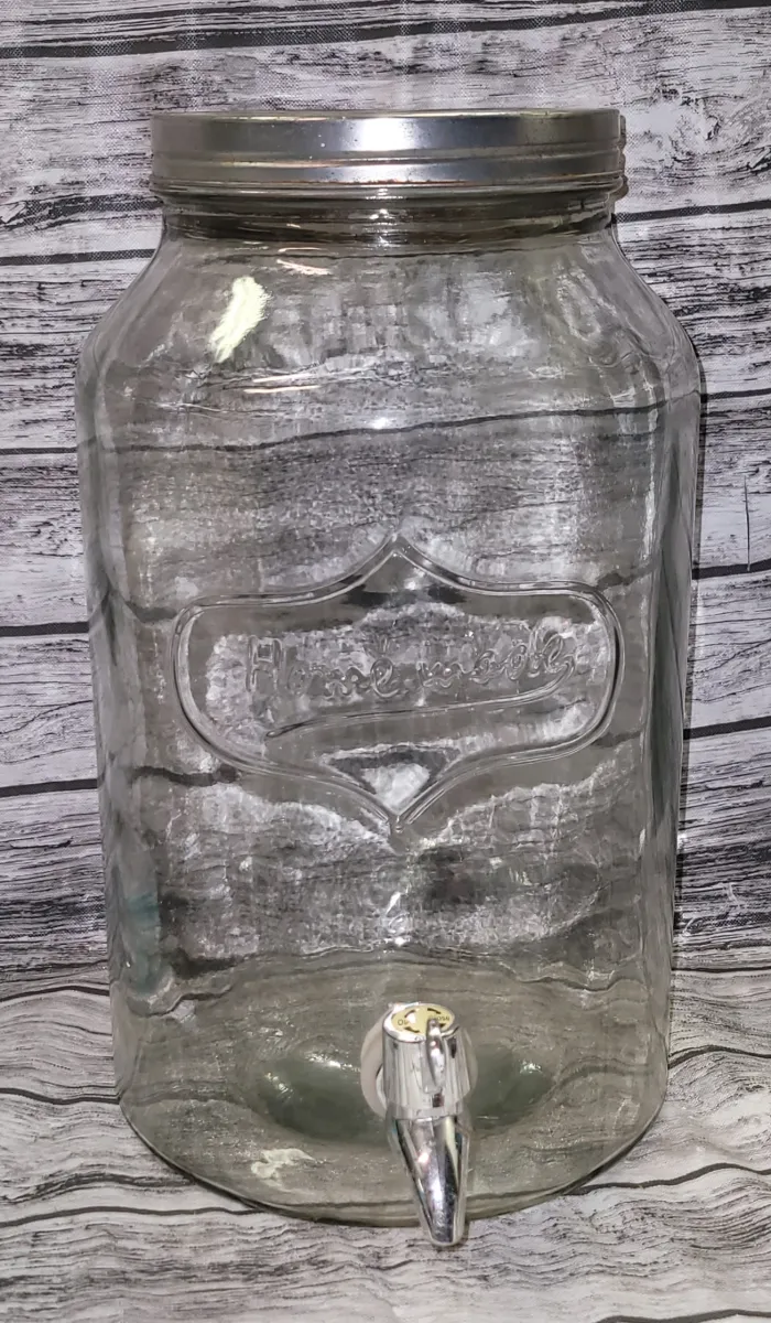 Large Glass Drink Dispenser